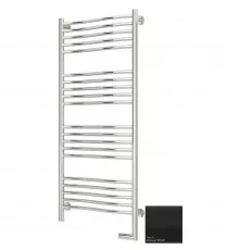 Полотенцесушитель электрический 1200х500 черный матовый МЭМ правый Сунержа Флюид 2.0 31-5221-1250