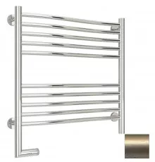 Полотенцесушитель электрический 600х600 шампань матовая МЭМ левый Сунержа Флюид 2.0 022-5220-6060