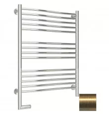 Полотенцесушитель электрический 800х600 состаренная латунь МЭМ левый Сунержа Флюид 2.0 051-5220-8060