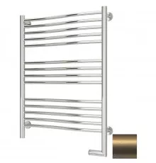 Полотенцесушитель электрический 800х600 золотой матовый МЭМ правый Сунержа Флюид 2.0 032-5221-8060