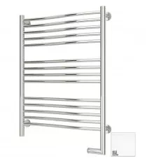 Полотенцесушитель электрический 800х600 белый глянец МЭМ правый Сунержа Флюид 2.0 12-5221-8060