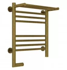 Полотенцесушитель электрический 500х400 состаренная бронза МЭМ левый Сунержа Богема с полкой 2.0 05-5206-5040