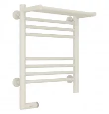 Полотенцесушитель электрический 500х400 античное белое золото МЭМ левый Сунержа Богема с полкой 2.0 10-5206-5040