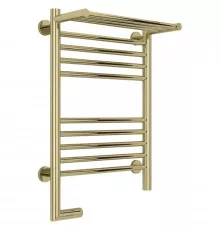 Полотенцесушитель электрический 600х400 шампань МЭМ левый Сунержа Богема с полкой 2.0 020-5206-6040