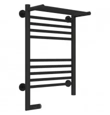 Полотенцесушитель электрический 600х400 темный титан муар МЭМ левый Сунержа Богема с полкой 2.0 15-5206-6040