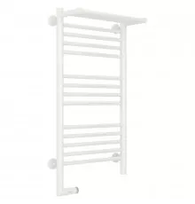 Полотенцесушитель электрический 800х400 белый глянец МЭМ левый Сунержа Богема с полкой 2.0 12-5206-8040