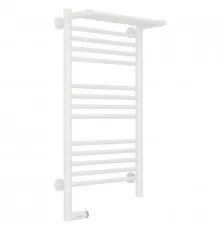 Полотенцесушитель электрический 800х400 белый матовый МЭМ левый Сунержа Богема с полкой 2.0 30-5206-8040