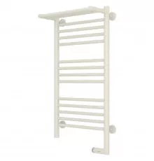 Полотенцесушитель электрический 800х400 античное белое золото МЭМ правый Сунержа Богема с полкой 2.0 10-5207-8040