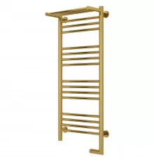 Полотенцесушитель электрический 1000х400 золотой МЭМ правый Сунержа Богема с полкой 2.0 03-5207-1040