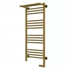 Полотенцесушитель электрический 1000х400 состаренная бронза МЭМ правый Сунержа Богема с полкой 2.0 05-5207-1040