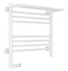 Полотенцесушитель электрический 500х500 белый глянец МЭМ левый Сунержа Богема с полкой 2.0 00