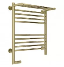 Полотенцесушитель электрический 600х500 шампань МЭМ левый Сунержа Богема с полкой 2.0 020-5206-6050