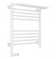 Полотенцесушитель электрический 600х500 белый глянец МЭМ левый Сунержа Богема с полкой 2.0 12-5206-6050