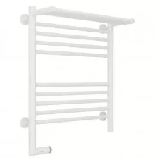 Полотенцесушитель электрический 600х500 белый матовый МЭМ левый Сунержа Богема с полкой 2.0 30-5206-6050