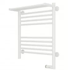 Полотенцесушитель электрический 600х500 белый матовый МЭМ правый Сунержа Богема с полкой 2.0 30-5207-6050