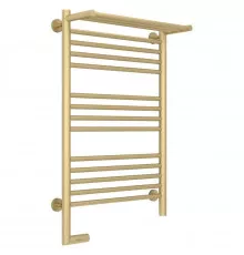 Полотенцесушитель электрический 800х500 шампань матовая МЭМ левый Сунержа Богема с полкой 2.0 022-5206-8050