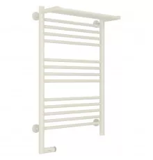 Полотенцесушитель электрический 800х500 античное белое золото МЭМ левый Сунержа Богема с полкой 2.0 10-5206-8050