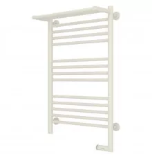 Полотенцесушитель электрический 800х500 античное белое золото МЭМ правый Сунержа Богема с полкой 2.0 10-5207-8050