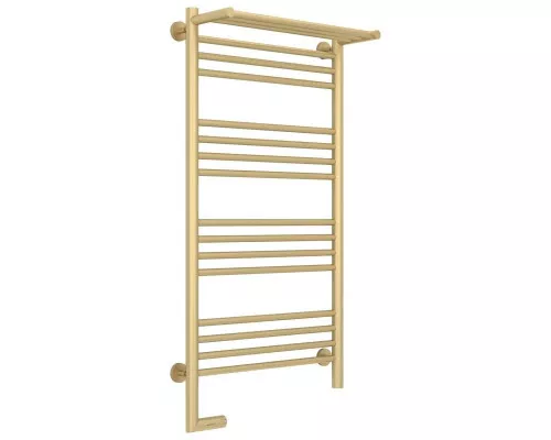 Приобрести Полотенцесушитель электрический 1000х500 шампань матовая МЭМ левый Сунержа Богема с полкой 2.0 022-5206-1050 в магазине сантехники Santeh-Crystal.ru