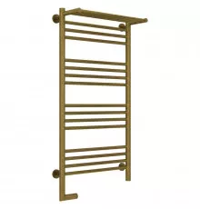 Полотенцесушитель электрический 1000х500 состаренная бронза МЭМ левый Сунержа Богема с полкой 2.0 05-5206-1050