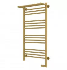 Полотенцесушитель электрический 1000х500 золотой матовый МЭМ правый Сунержа Богема с полкой 2.0 032-5207-1050