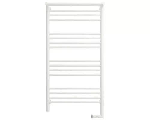 Купить Полотенцесушитель электрический 1000х500 белый матовый МЭМ правый Сунержа Богема с полкой 2.0 30-5207-1050 в магазине сантехники Santeh-Crystal.ru