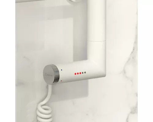 Купить Полотенцесушитель электрический 1000х500 белый матовый МЭМ правый Сунержа Богема с полкой 2.0 30-5207-1050 в магазине сантехники Santeh-Crystal.ru