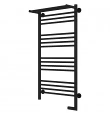 Полотенцесушитель электрический 1000х500 черный матовый МЭМ правый Сунержа Богема с полкой 2.0 31-5207-1050