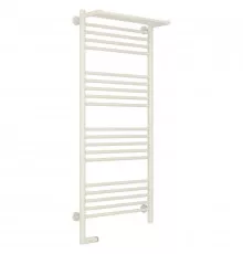 Полотенцесушитель электрический 1200х500 античное белое золото МЭМ левый Сунержа Богема с полкой 2.0 10-5206-1250