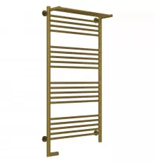 Полотенцесушитель электрический 1200х600 состаренная бронза МЭМ левый Сунержа Богема с полкой 2.0 05-5206-1260