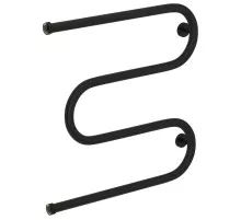 Полотенцесушитель водяной 600x600 черный матовый Сунержа М-образный+ 31-4007-6060