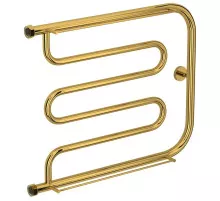 Полотенцесушитель водяной 500х650 золотой Сунержа Лира +2 полки 03-4012-5065