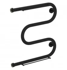 Полотенцесушитель водяной 500х500 черный матовый Сунержа М-образный +2 полки 31-4008-5050