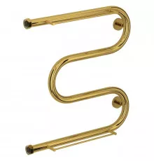 Полотенцесушитель водяной 500х500 золотой Сунержа М-образный +2 полки 03-4008-5050