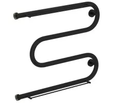 Полотенцесушитель водяной 500х650 черный матовый Сунержа М-образный +2 полки 31-4008-5065