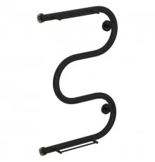 Полотенцесушитель водяной 600х400 черный матовый Сунержа М-образный +2 полки 31-4008-6040