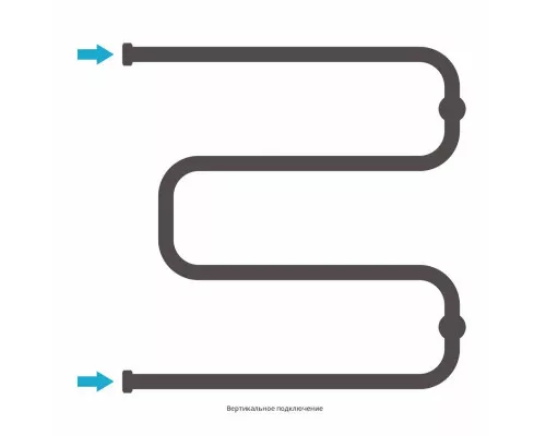 Заказать Полотенцесушитель водяной 600х600 белый матовый Сунержа Ш-образный 30-0014-6060 в магазине сантехники Santeh-Crystal.ru