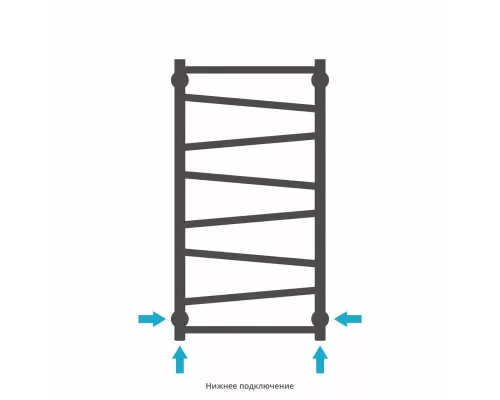 Купить Полотенцесушитель водяной 800х400 золотой матовый Сунержа Сирокко 032-0253-8040 в магазине сантехники Santeh-Crystal.ru