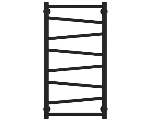Купить Полотенцесушитель водяной 800х400 черный матовый Сунержа Сирокко 31-0253-8040 в магазине сантехники Santeh-Crystal.ru