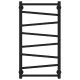 Купить Полотенцесушитель водяной 800х400 черный матовый Сунержа Сирокко 31-0253-8040 в магазине сантехники Santeh-Crystal.ru
