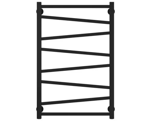 Заказать Полотенцесушитель водяной 800х500 черный матовый Сунержа Сирокко 31-0253-8050 в магазине сантехники Santeh-Crystal.ru