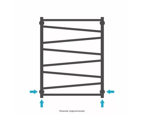 Заказать Полотенцесушитель водяной 800х600 шампань матовая Сунержа Сирокко 022-0253-8060 в магазине сантехники Santeh-Crystal.ru
