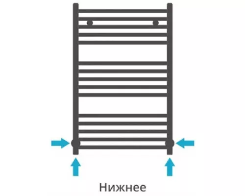 Купить Полотенцесушитель водяной 800х500 состаренная латунь Сунержа Модус 051-0250-8050 в магазине сантехники Santeh-Crystal.ru