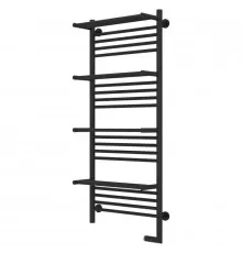 Полотенцесушитель электрический 1200х500 темный титан муар МЭМ правый Сунержа Богема с полкой 2.0 15-5209-1250