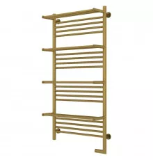 Полотенцесушитель электрический 1200х600 состаренная латунь МЭМ правый Сунержа Богема с полкой 2.0 051-5209-1260