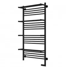 Полотенцесушитель электрический 1200х600 черный матовый МЭМ правый Сунержа Богема с полкой 2.0 31-5209-1260