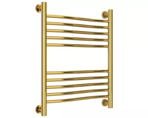 Приобрести Полотенцесушитель водяной 600х500 золотой Сунержа Флюид+ 03-0222-6050 в магазине сантехники Santeh-Crystal.ru