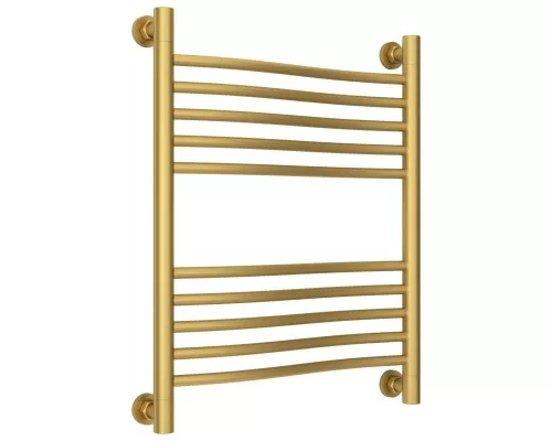 Заказать Полотенцесушитель водяной 600х500 золотой матовый Сунержа Флюид+ 032-0222-6050 в магазине сантехники Santeh-Crystal.ru
