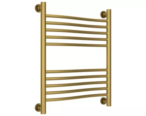 Купить Полотенцесушитель водяной 600х500 состаренная латунь Сунержа Флюид+ 051-0222-6050 в магазине сантехники Santeh-Crystal.ru