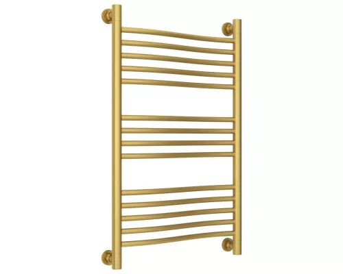 Купить Полотенцесушитель водяной 800х500 золотой матовый Сунержа Флюид+ 032-0222-8050 в магазине сантехники Santeh-Crystal.ru